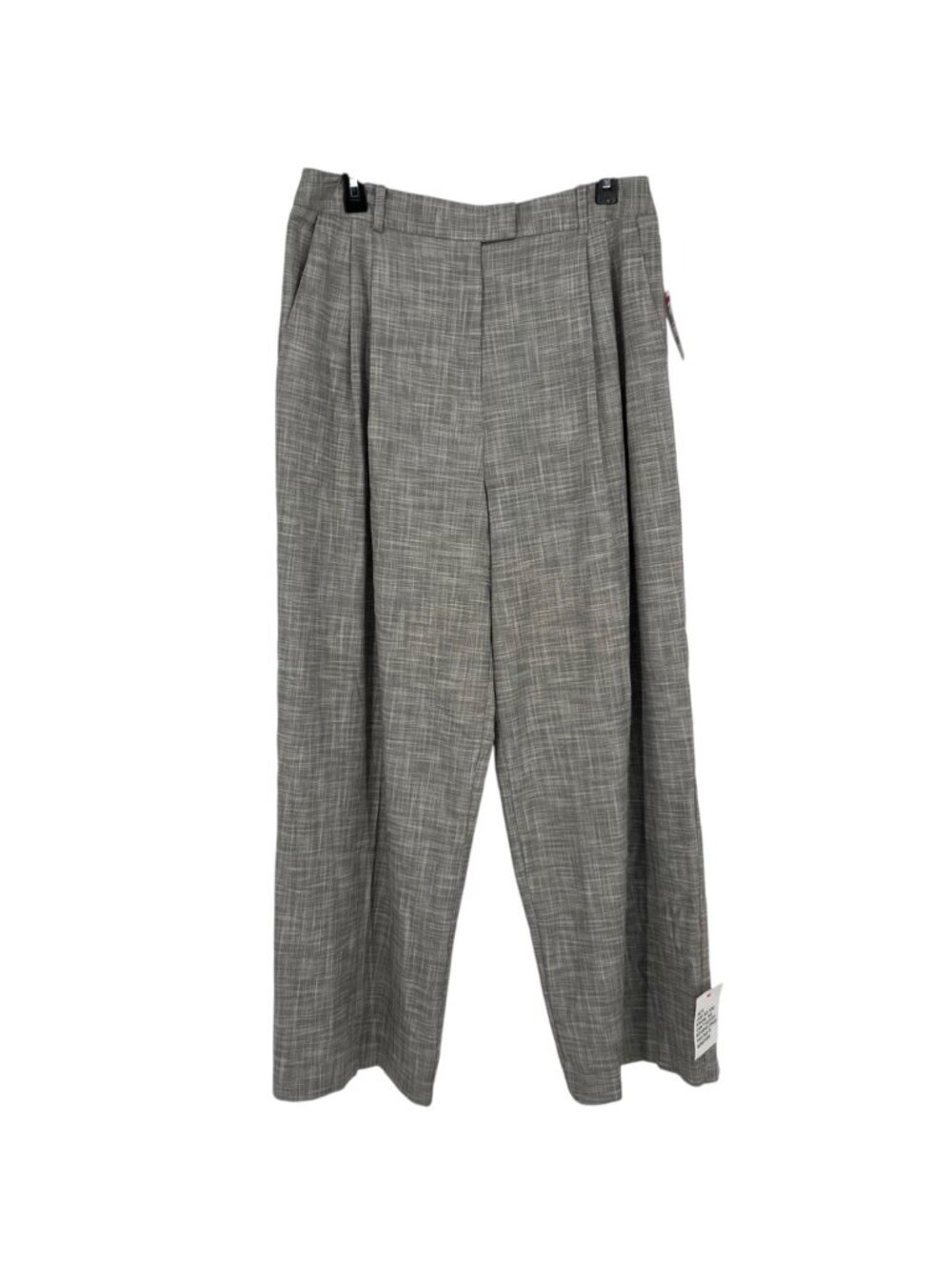 Topshop Wide-Leg Pleated High Rise Minimalist Trousers Gray Size US 10 NWOT
